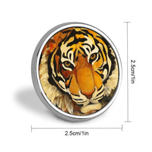 Charger l'image dans la galerie, Pin's Rond Personnalisé Métal | Badge Classique Vêtement & Sac