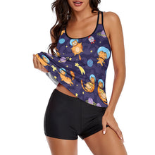 Charger l'image dans la galerie, Tankini Jupe avec Shorty : Maillot de Bain Robe Couvrant & Confort