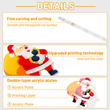 Charger l'image dans la galerie, Pendentif en acrylique pour sapin de Noël (même motif) personnalisé avec photo texte prénom