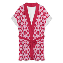 Charger l'image dans la galerie, Peignoir Personnalisé avec Dentelle en Soie de Lait | Kimono de Mariée & Détente