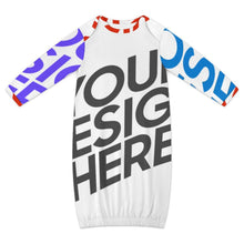 Charger l'image dans la galerie, Gigoteuse bébé haute qualité LM229 personnalisée avec prénom motif texte (conception multi-images)