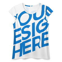 Charger l'image dans la galerie, T-shirt de sport femme à séchage rapide MWL547 personnalisé avec photo texte prénom