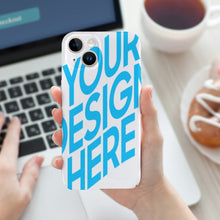 Charger l'image dans la galerie, Coque de protection en plastique PC pour iPhone 15 personnalisée avec prénom motif texte
