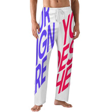 Charger l'image dans la galerie, Pantalon de pyjama ample cordon de serrage homme LM071 taille S-5XL personnalisée avec prénom motif texte (conception multi-images)
