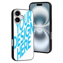 Charger l'image dans la galerie, Coque de téléphone en verre Apple iPhone 16 personnalisé avec photo texte prénom