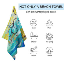 Charger l'image dans la galerie, Drap de Plage Adulte 130x80cm | Velours Doux, Séchage Rapide & Personnalisable