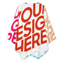 Charger l'image dans la galerie, Haut à manches longues et col en V pour femme avec ourlet irrégulier BZL personnalisée avec prénom motif texte (conception multi-images)