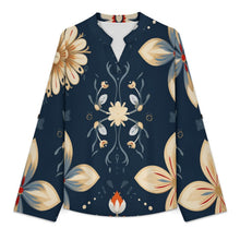 Charger l'image dans la galerie, Chemise col V femme personnalisable à manches ajustables