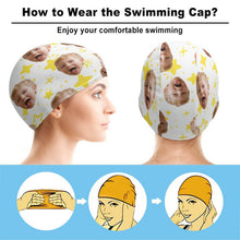Charger l'image dans la galerie, Bonnet de Bain Tissu Personnalisé | Confort Lycra & Cheveux Longs