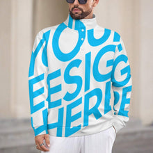 Charger l'image dans la galerie, Sweat-shirt unisexe à manches longues et col montant ANY personnalisé avec photo texte prénom