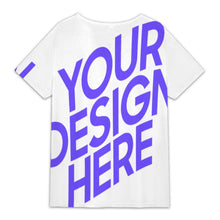 Charger l'image dans la galerie, T-shirt d'été à col incliné boutonné pour femme XVK coupe décontractée manches courtes personnalisé avec photo texte prénom (conception une image)