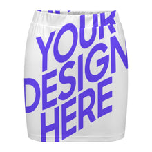 Charger l'image dans la galerie, Mini-jupe LM243 pour femme personnalisé avec photo texte prénom (conception une image)