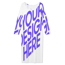 Charger l'image dans la galerie, Robe ample manches longues femme ADQ personnalisé avec photo texte prénom