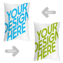Charger l'image dans la galerie, Taies d'oreiller surdimensionnées de 30 x 50 cm à 50 x 137 cm personnalisée avec prénom motif texte (motif différent des deux côtés)
