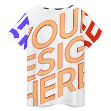 Charger l'image dans la galerie, T-shirts à col en V pour femmes hauts décontractés à manches courtes d'été YXV personnalisée avec prénom motif texte (conception multi-images)