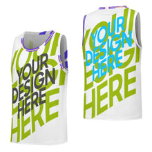 Charger l'image dans la galerie, Maillot de basket-ball ras du cou pour homme ABK personnalisé avec photo texte prénom