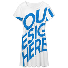 Charger l'image dans la galerie, Robe à manches courtes pour femme LM414 personnalisée avec prénom motif texte