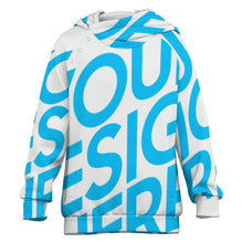 Charger l'image dans la galerie, Sweat à capuche raglan pour enfants sans poches MXU039 personnalisé avec photo texte prénom
