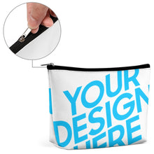 Charger l'image dans la galerie, Trousse cosmétique à main / Sac cosmétique à main de cuir PU personnalisée avec photo texte motif logo