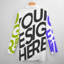 Charger l'image dans la galerie, Tailleurs costume chic originale femme personnalisée avec photo motif logo texte (conception multi-images)