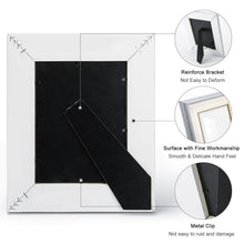 Charger l'image dans la galerie, Cadre photo en bois Naturel (version verticale) personnalisé avec photo logo texte motif