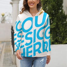 Charger l'image dans la galerie, Impression d’image unique Pull Peluche fermeture éclaire zippé Grande taille femme BH1 personnalisé avec photo logo motif texte