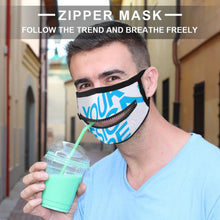 Charger l'image dans la galerie, Masque avec une fermeture éclair JJ0521165 impression personnalisé avec photo logo motif texte