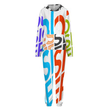 Charger l'image dans la galerie, Vêtements de détente une pièce zippés femme / homme personnalisée avec prénom motif texte (conception multi-images)