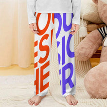 Charger l'image dans la galerie, Pantalon de pyjama droit unisexe enfant D31P personnalisée avec prénom motif texte (conception multi-images)