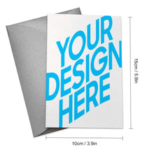 Charger l'image dans la galerie, Carte de voeux / carte postale verticale impression personnalisée avec photo logo motif texte