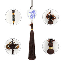 Charger l'image dans la galerie, Pendentif pour rétroviseur de voiture personnalisé en cristal avec photo prénom image