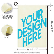 Charger l'image dans la galerie, Drapeau decoratif/drapeau de jardin en lin GY0904009 impression personnalisé avec motif logo image texte