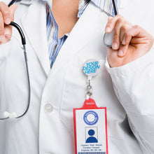 Charger l'image dans la galerie, Insigne porte-badge d'identification personnalisé avec image texte motif logo