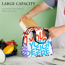 Charger l'image dans la galerie, Boîtes à bento portables imperméables, sacs à déjeuner isolés réutilisables à la mode personnalisée avec prénom motif texte (conception multi-images)