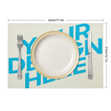 Charger l'image dans la galerie, Napperon table tapis assiette en lin moderne personnalisé avec photo motif logo texte
