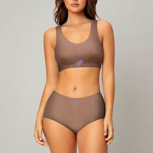 Charger l'image dans la galerie, Ensemble Sous-Vêtements / Soutien-Gorge Sans Couture Pour Femmes WH021 Personnalisée Impression Intermédiaire Multi-Image Avec Texte Motif Logo Photo