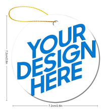 Charger l'image dans la galerie, Décoration/ornement ronde Céramique de Noël GY0902007 impression personnalisée avec texte photo logo motif