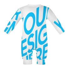 Charger l'image dans la galerie, Body bébé manches longues col rond avec boutons personnalisé avec photo motif texte (conception une image)