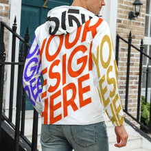 Charger l'image dans la galerie, Impression des multi-images veste polaire homme grande taille A679 personnalisé avec photo motif logo texte