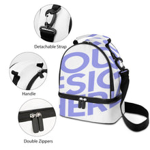 Charger l'image dans la galerie, Sac à repas / Sac double compartiment personnalisé avec photo logo texte motif (Impression d’image unique)