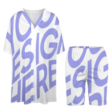 Charger l'image dans la galerie, Impression d’image unique Chemise à manches femmes dolman ensemble de deux pièces OTZ personnalisé avec photo logo texte motif