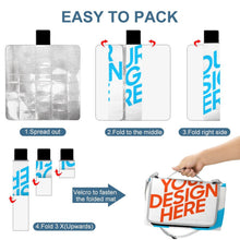 Charger l'image dans la galerie, Tapis de pique-nique carré imperméable design vous-même Q003 impression personnalisé avec logo image photo texte