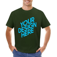 Charger l'image dans la galerie, T-shirt tee shirt à manches courtes coton homme grande taille imprimé sur le devant personnalisé avec photo logo motif texte