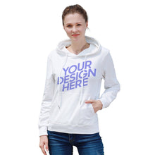 Charger l'image dans la galerie, Sweat-shirt avec poche kangourou imprimé sur le devant Sweat à capuche décontracté classique pour femme personnalisé avec texte à motif photo