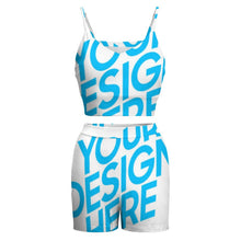 Charger l'image dans la galerie, HTZ gilet ensemble en col V avec bretelles personnalisé avec photo motif logo texte (impression d'image unique)