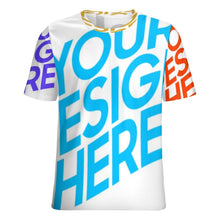 Charger l'image dans la galerie, T-shirt tee shirt homme NT impression complète personnalisé avec photo texte (conception multi-images)