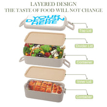 Charger l'image dans la galerie, Lunch box / boîte à bento déjeuner personnalisée avec logo motif image texte