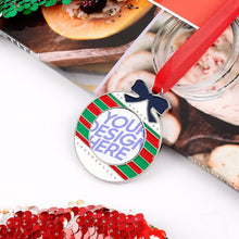 Charger l'image dans la galerie, Breloque Pendentif de Noël en Alliage personnalisé avec photo prénom texte