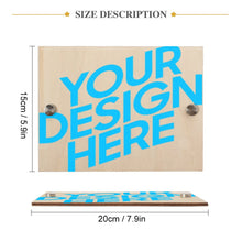 Charger l'image dans la galerie, Plaque de porte en bois (carré) GY0903350 Personnalisé avec texte et numéro