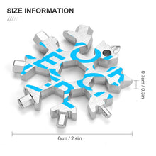Charger l'image dans la galerie, Clé à molette multifonction forme de flocon de neige personnalisée avec image logo motif texte